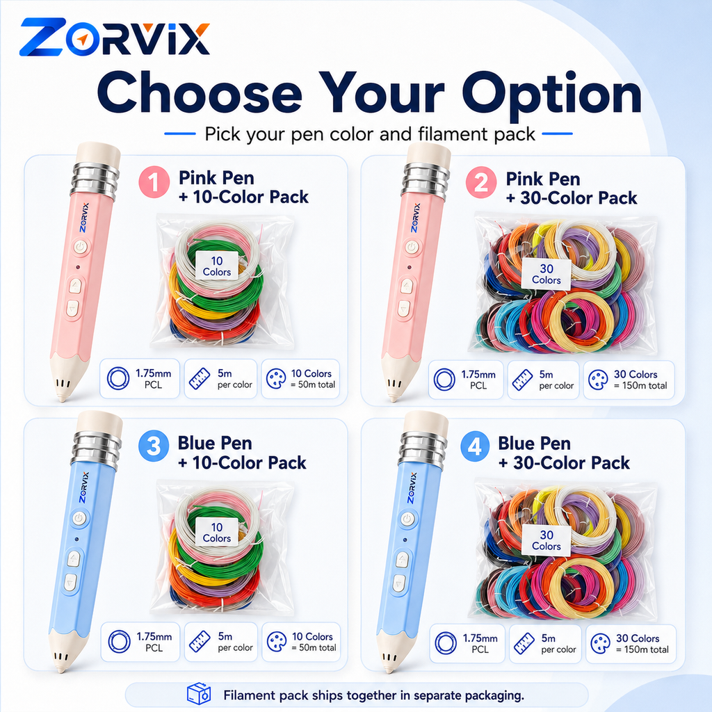 ZORVIX SparkPen™ | 3D Printing Pen for Kids