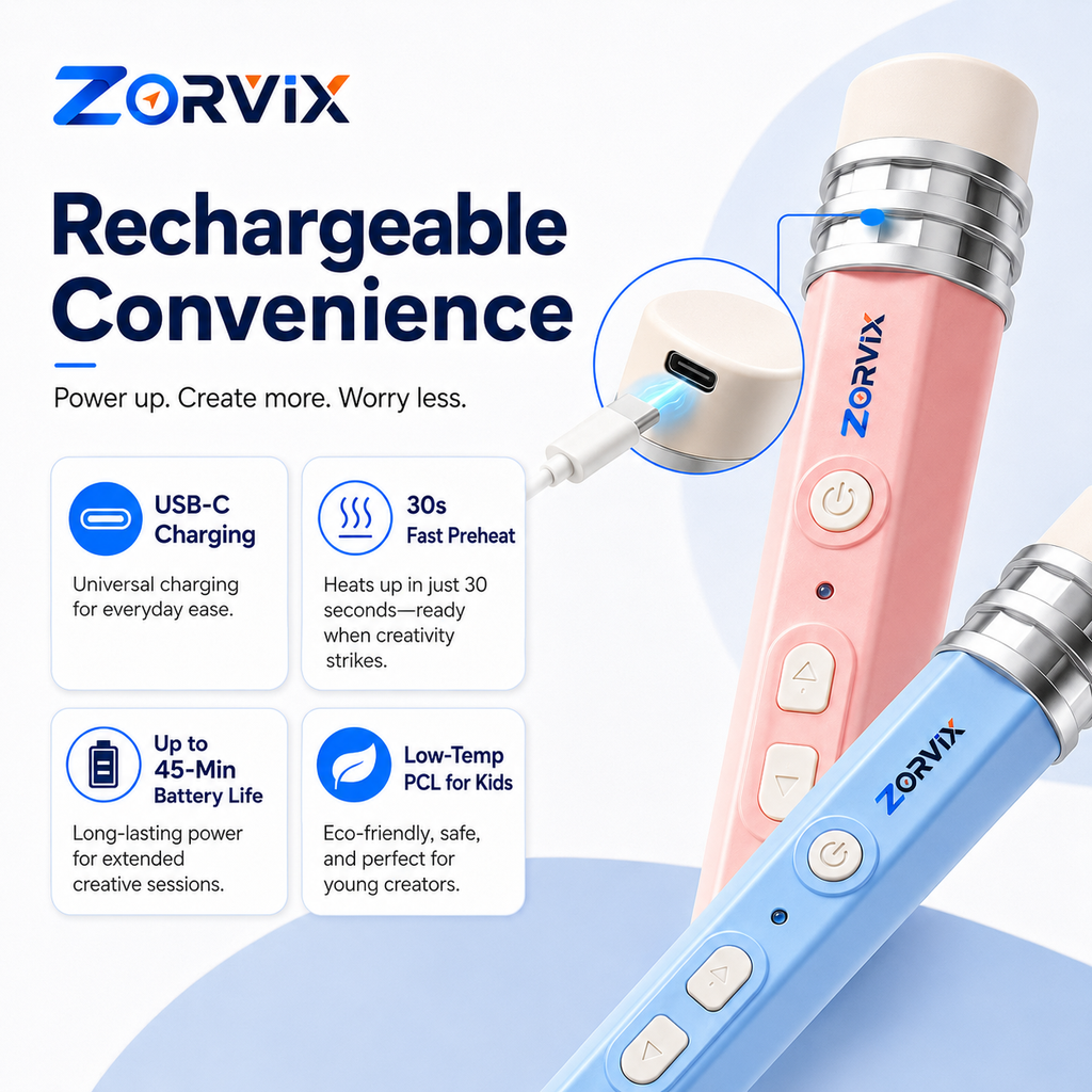 ZORVIX SparkPen™ | 3D Printing Pen for Kids
