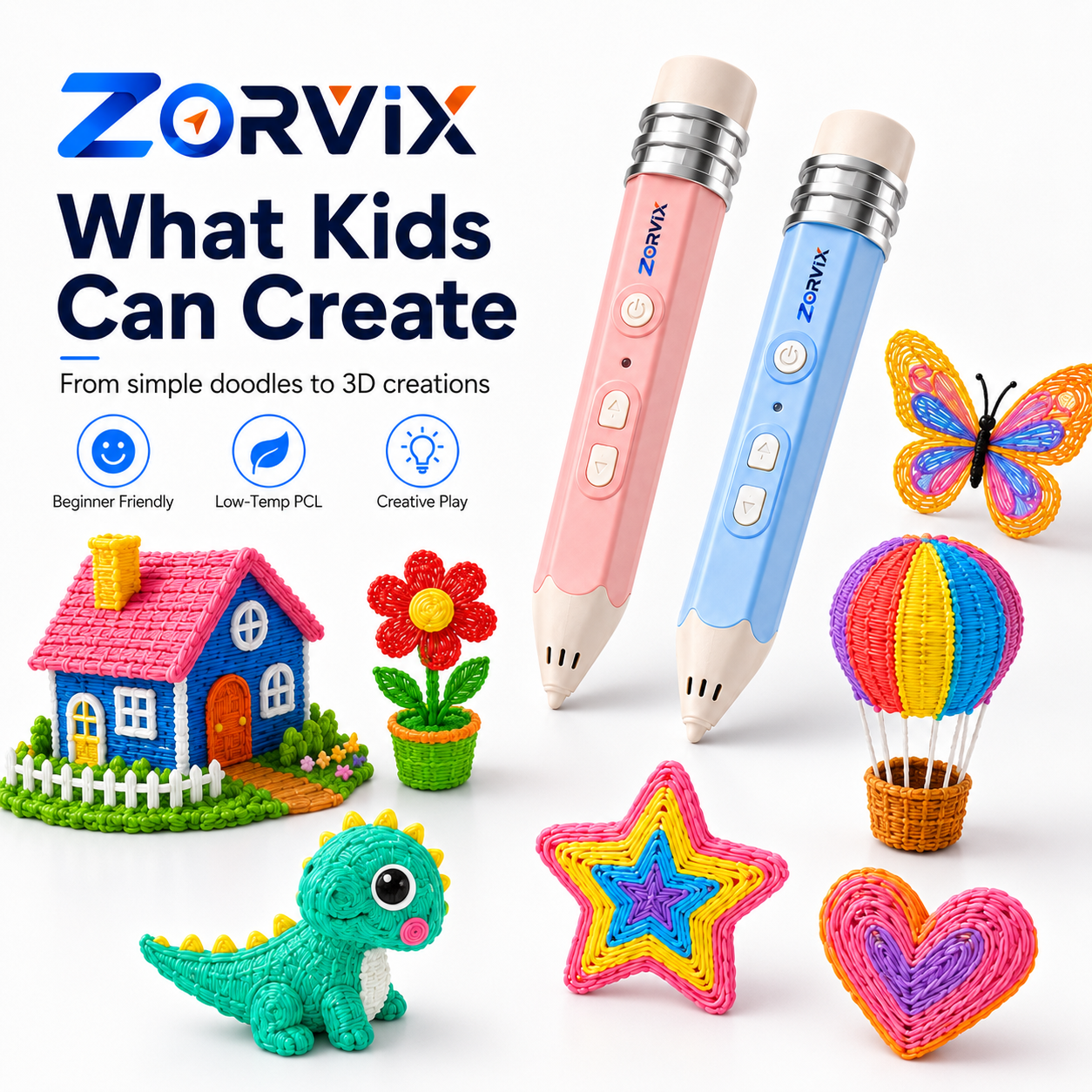 ZORVIX SparkPen™ | 3D Printing Pen for Kids
